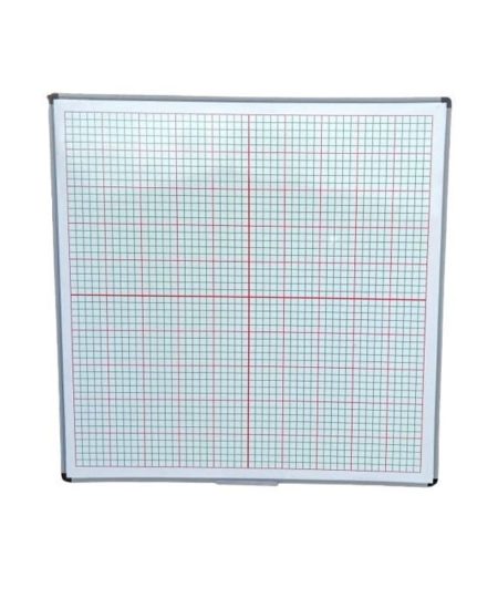 4ft x 4ft Dry Erase Graph Board – Durable & Versatile Grid Board for Classrooms, Offices & More