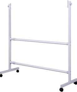 6Ft x 4Ft Portable Single-Sided Whiteboard – Mobile Dry Erase Board on Wheels