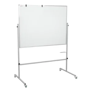 Heavy-Duty Mobile Whiteboard with Stand | 4ft x 4ft Single-Sided